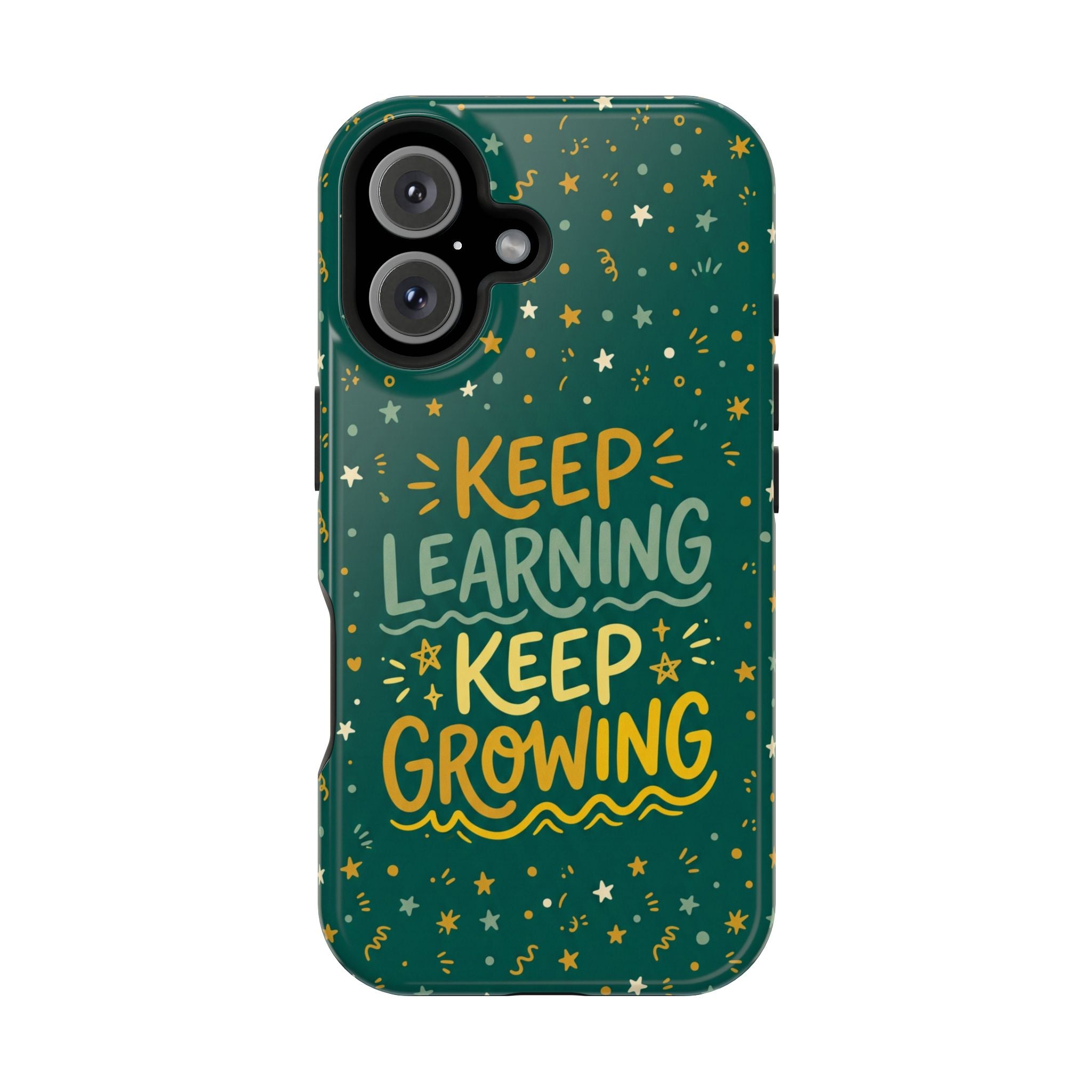 Keep Learning Keep Growing Teacher Phone Case — Wireless Charging Cover