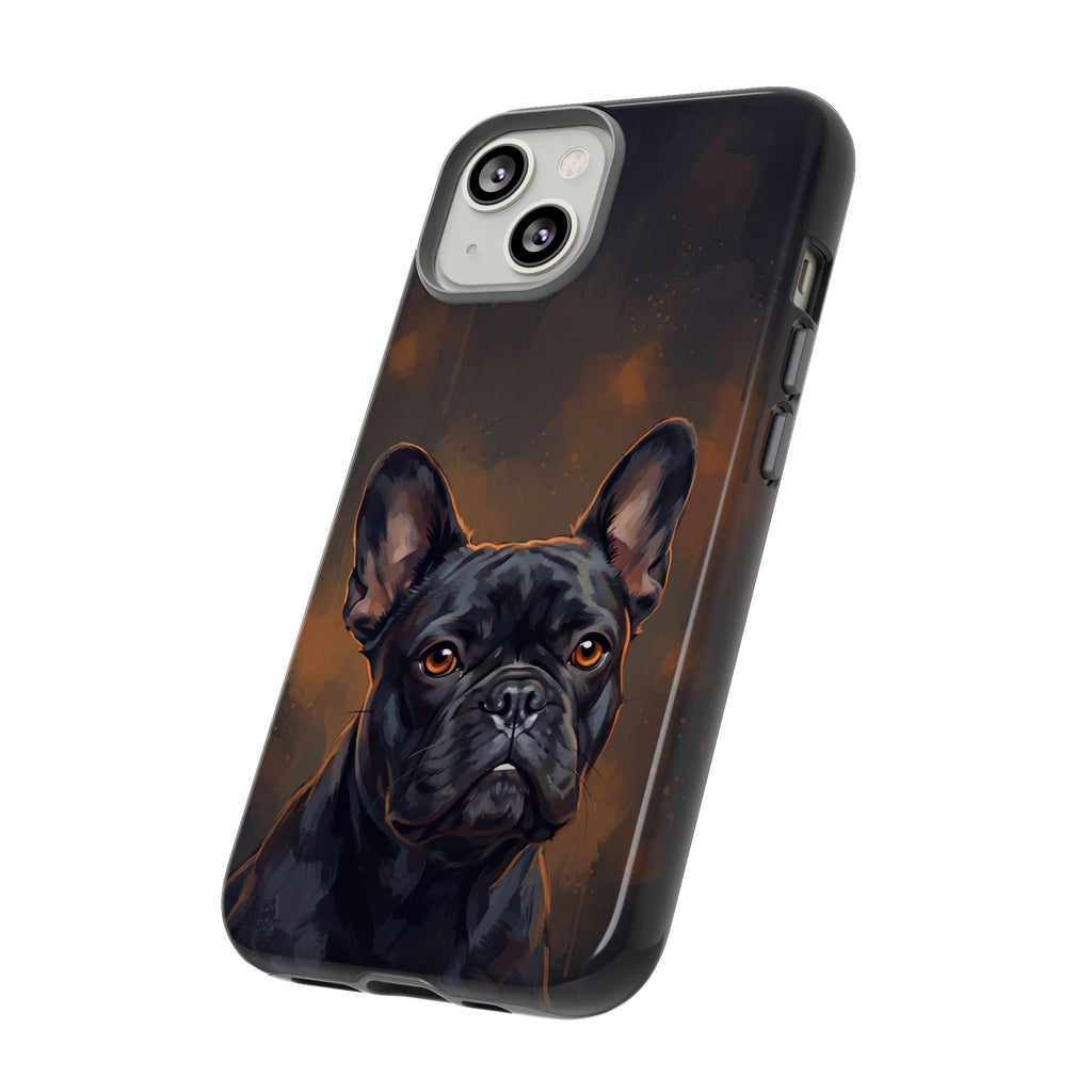 Moody French Bulldog Portrait Phone Case | Dramatic Studio Photography Style | iPhone & Samsung