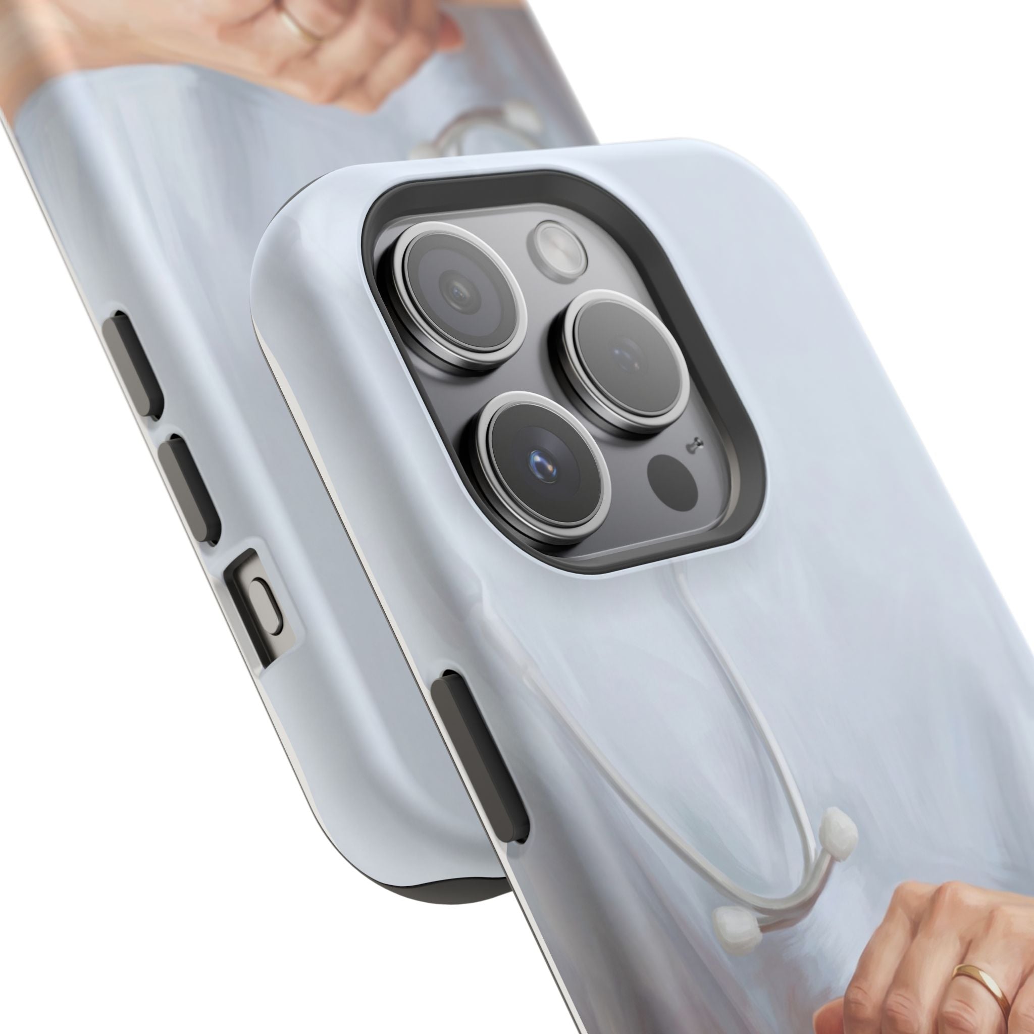 Impact-Resistant Phone Case — Caring Hands Wireless Charging Cover