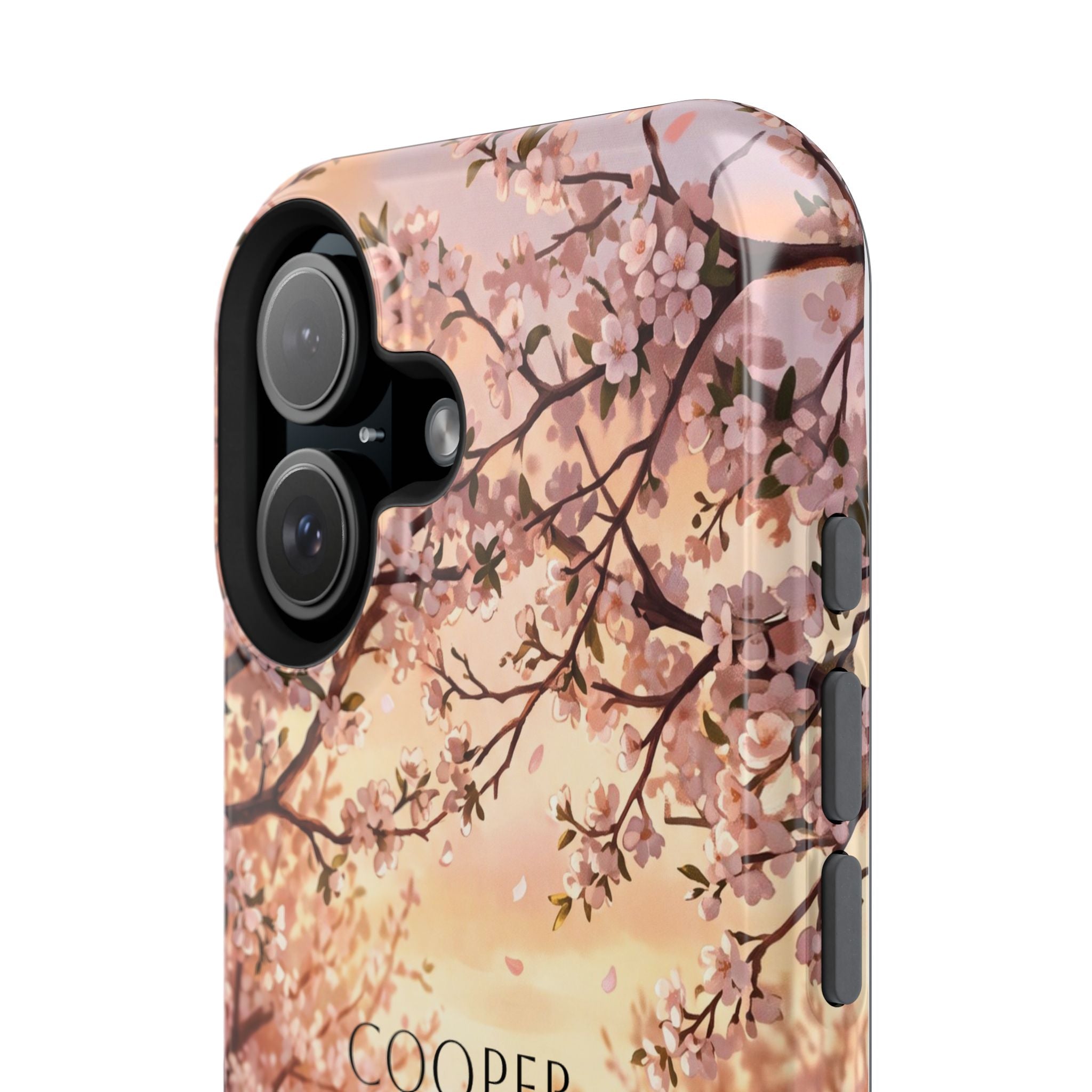 Personalized Golden Retriever Autumn Forest Phone Case — Wireless Charging Cover