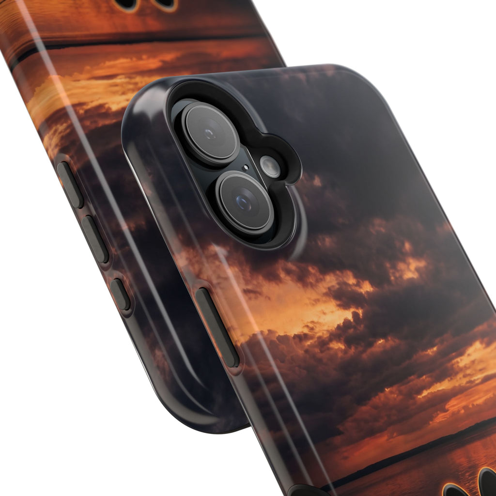 Paw Sunset Magnetic Impact-Resistant Phone Case for iPhone and Samsung Galaxy series