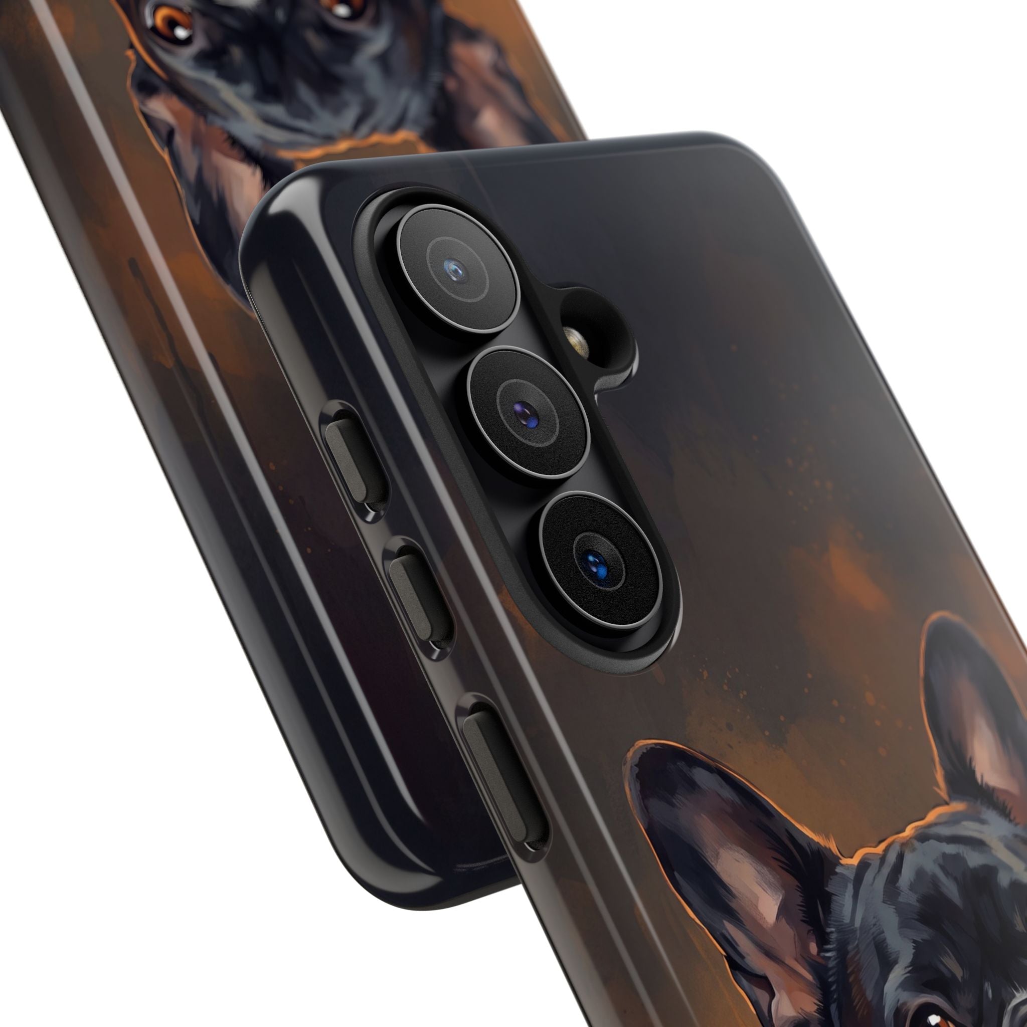 Moody French Bulldog Portrait Phone Case | Dramatic Studio Photography Style | iPhone & Samsung