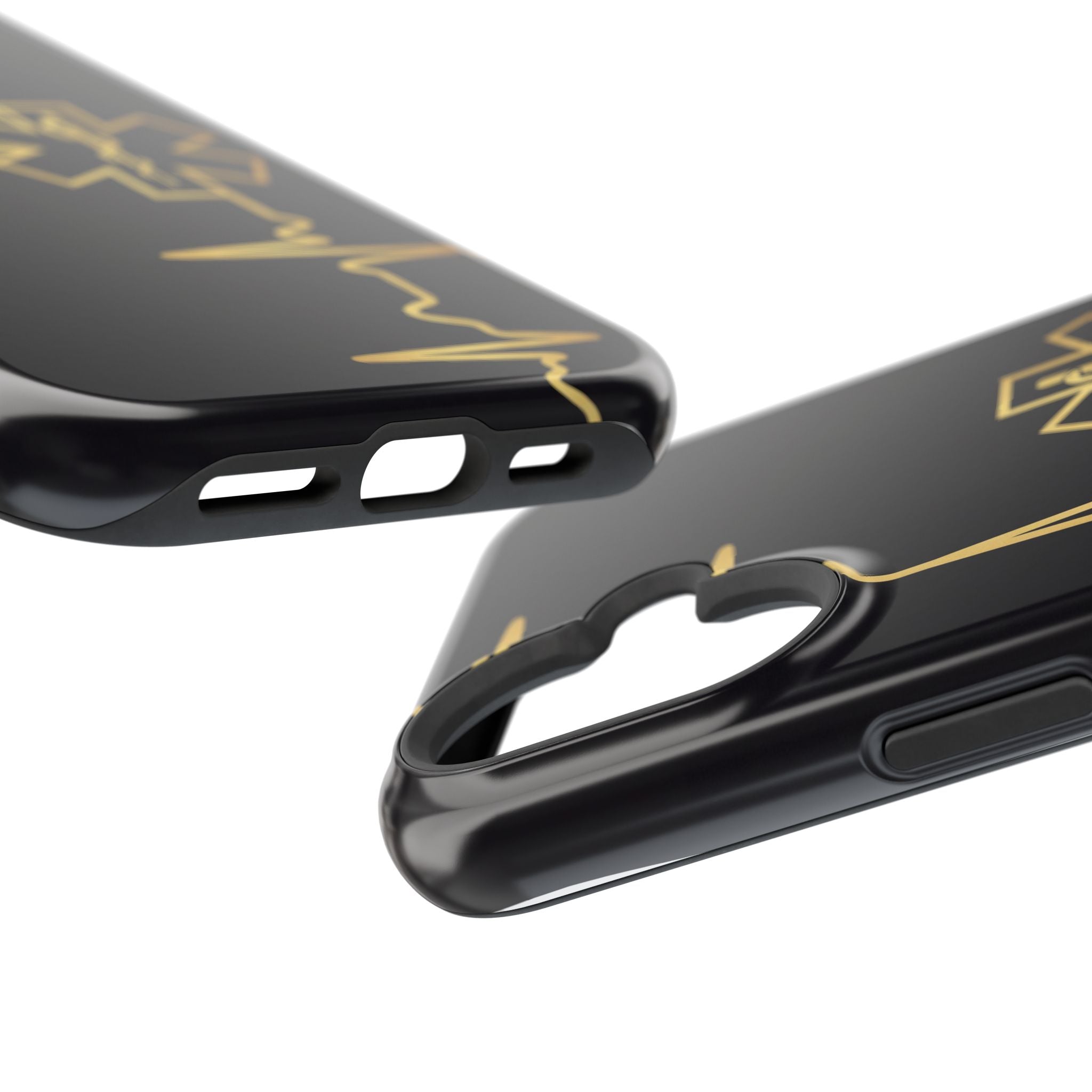 Paramedic/EMT Heartbeat Line Phone Case — Magnetic Wireless Charging Cover