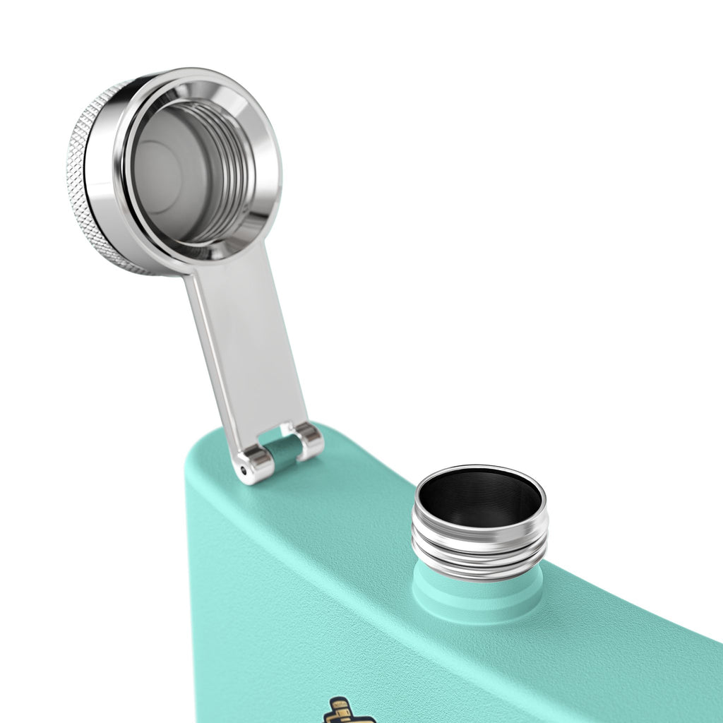 Flask — "Fill. Sip. Repeat." 6oz Stainless Steel Hip Flask