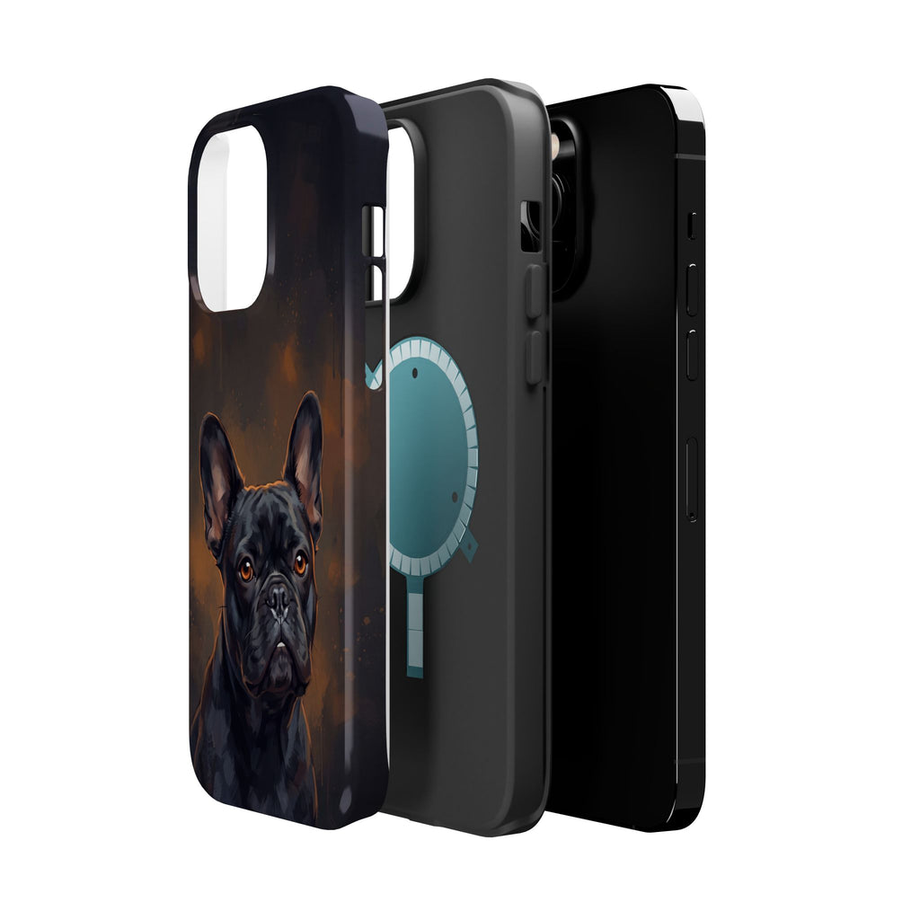 French Bulldog Portrait Phone Case — Impact-Resistant Wireless Charging Cover
