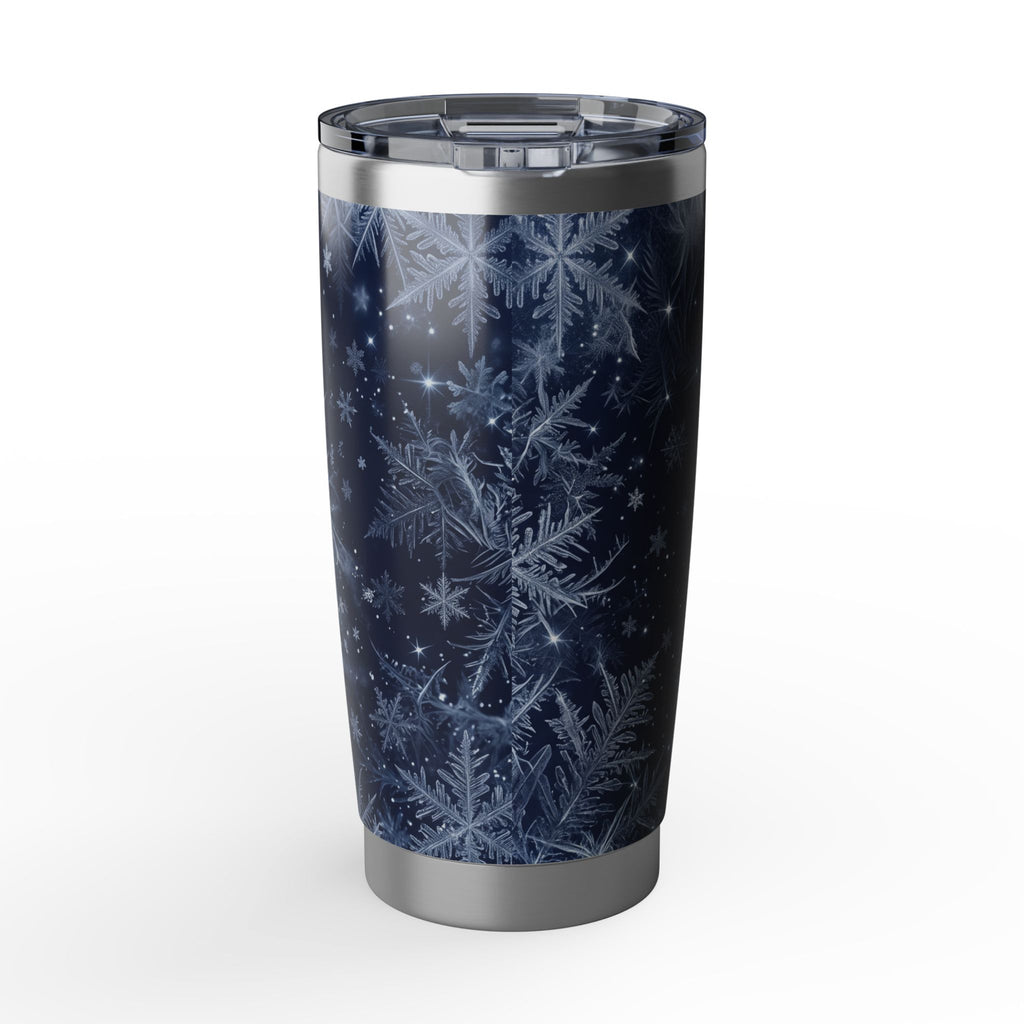 Horse Personalized Tumbler | Winter Frost Art — 20 oz Stainless Travel Mug