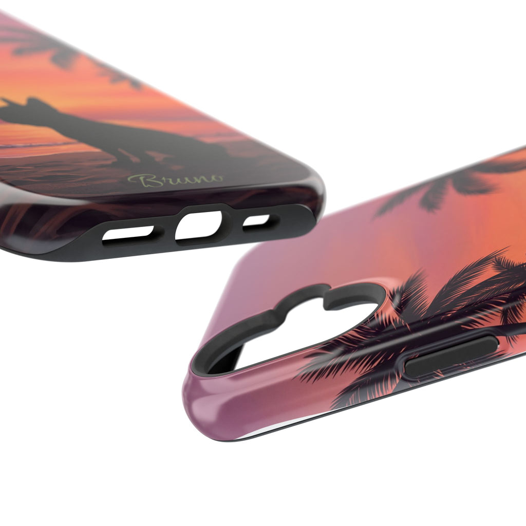 Personalized French Bulldog Tropical Beach Phone Case — Wireless Charging Cover