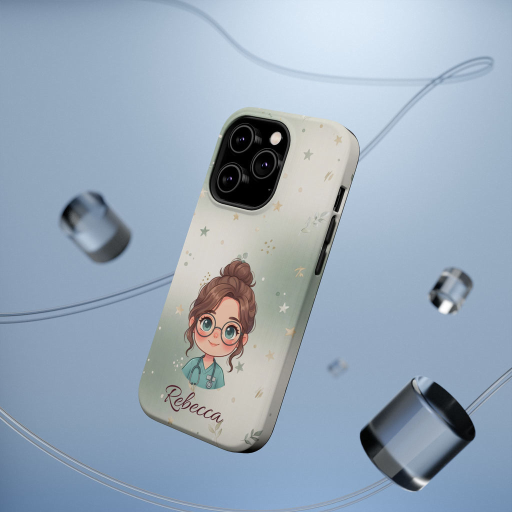 Personalized Starry Nurse Phone Case — Wireless Charging Cover