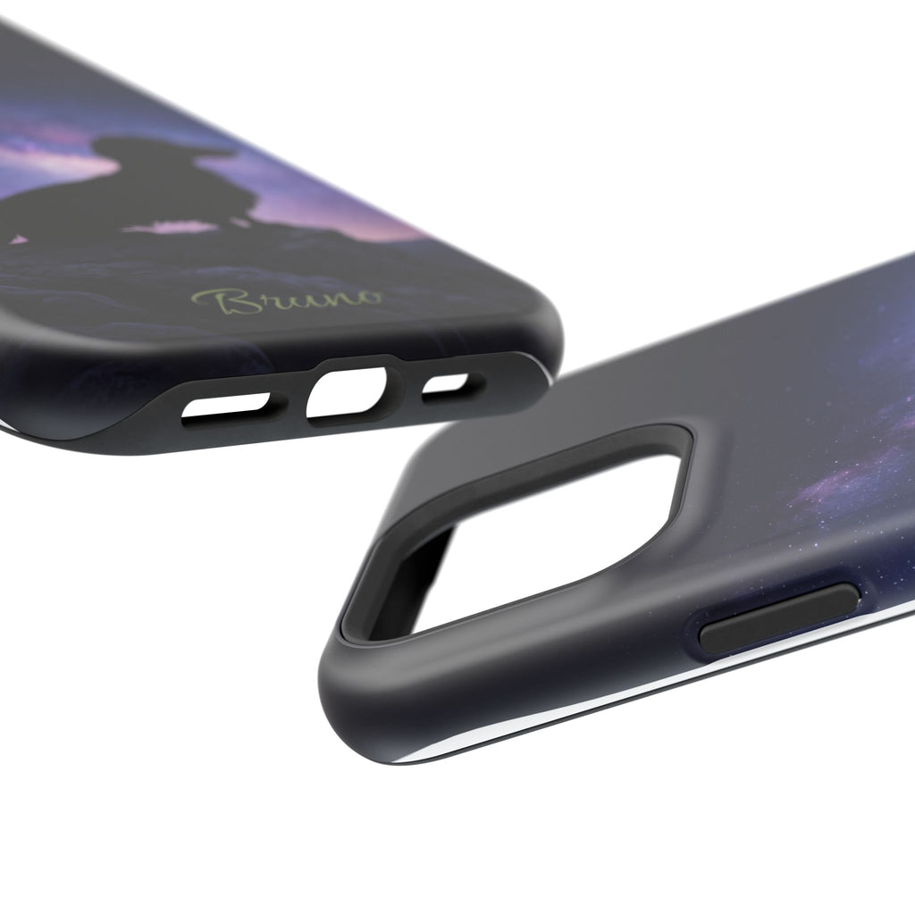 Personalized Dachshund Starry Night Phone Case — Wireless Charging Cover