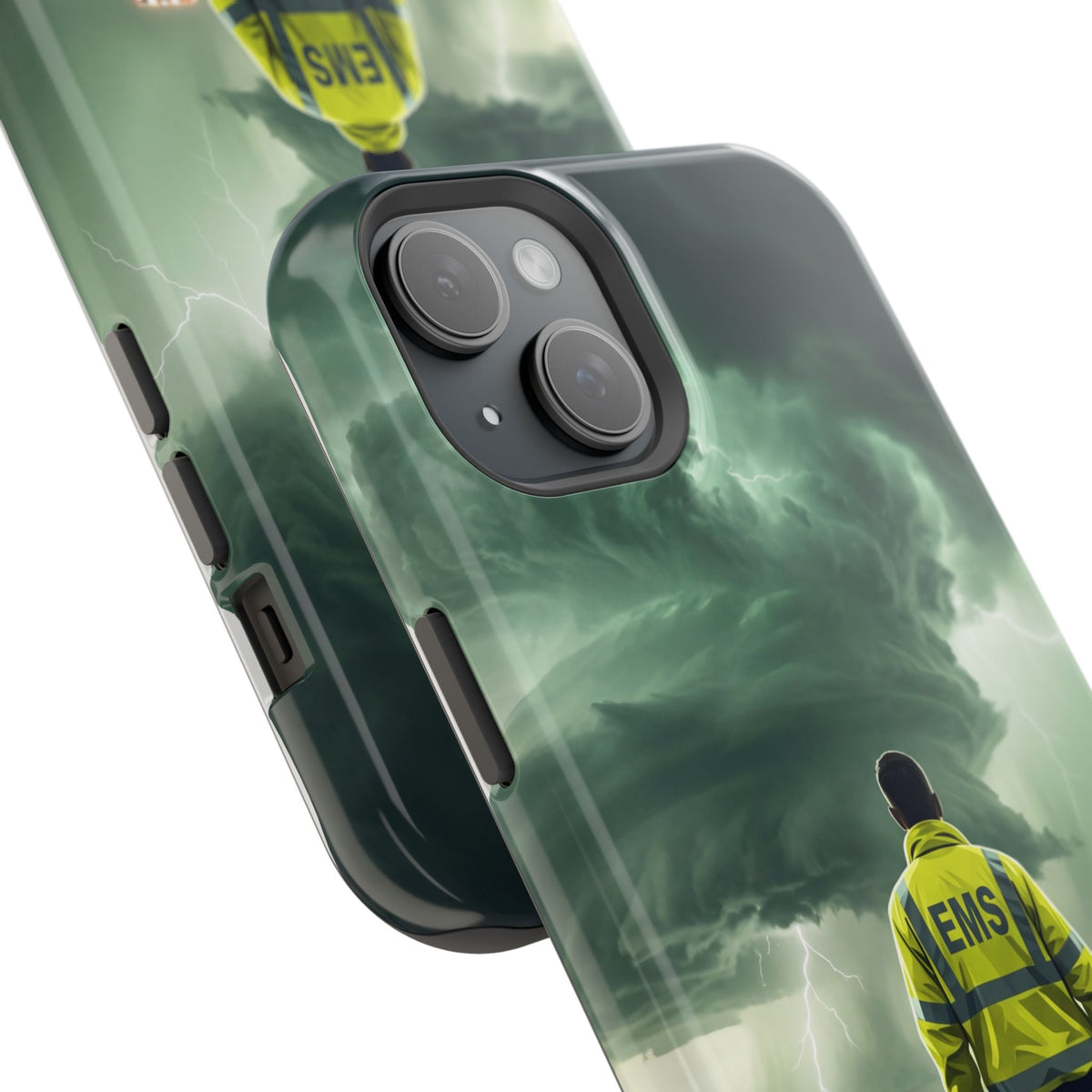 EMS Green Storm Phone Case — Magnetic Wireless Charging Cover