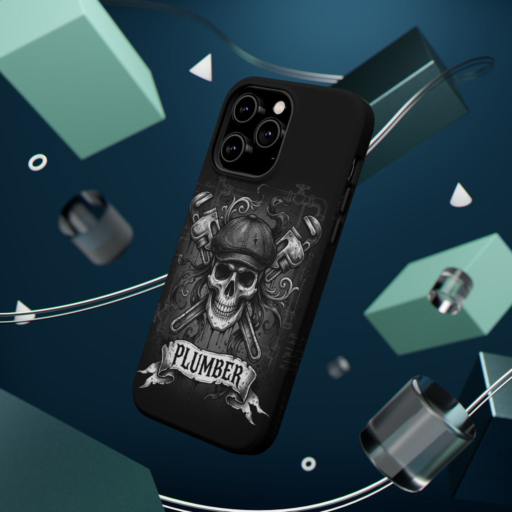 Skull & Wrenches Plumber Phone Case — Wireless Charging Cover
