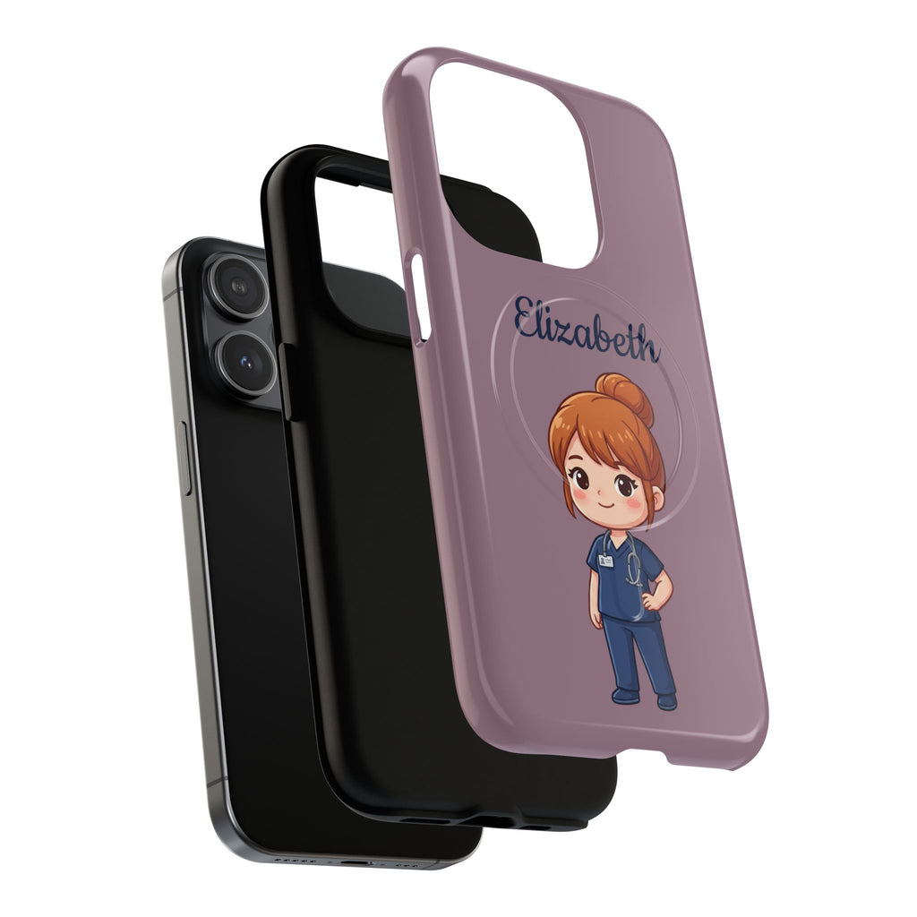 Personalized Nurse Phone Case with Custom Name | MagSafe Compatible iPhone Case