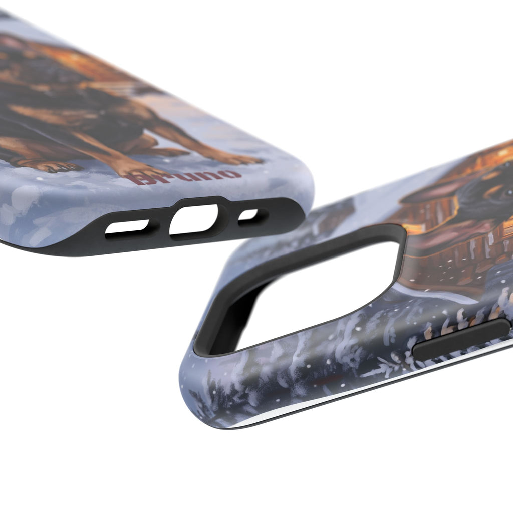 Personalized French Bulldog Cozy Cabin Phone Case — Wireless Charging Cover