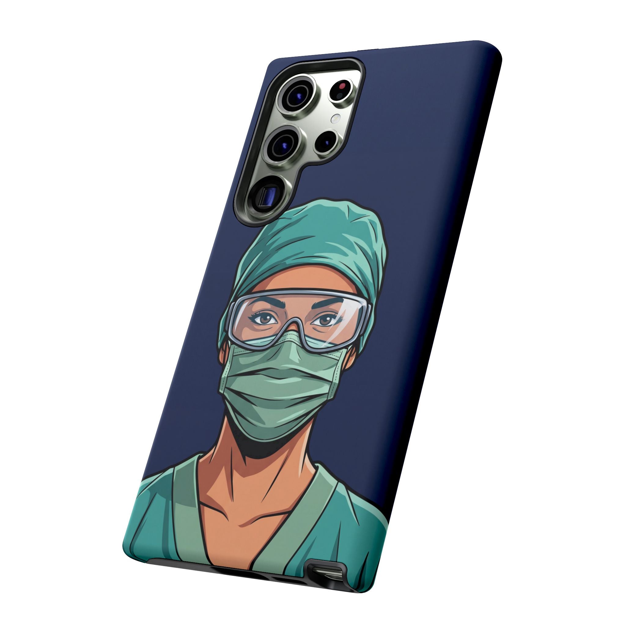 Nurse Illustrated Portrait Phone Case | iPhone & Samsung