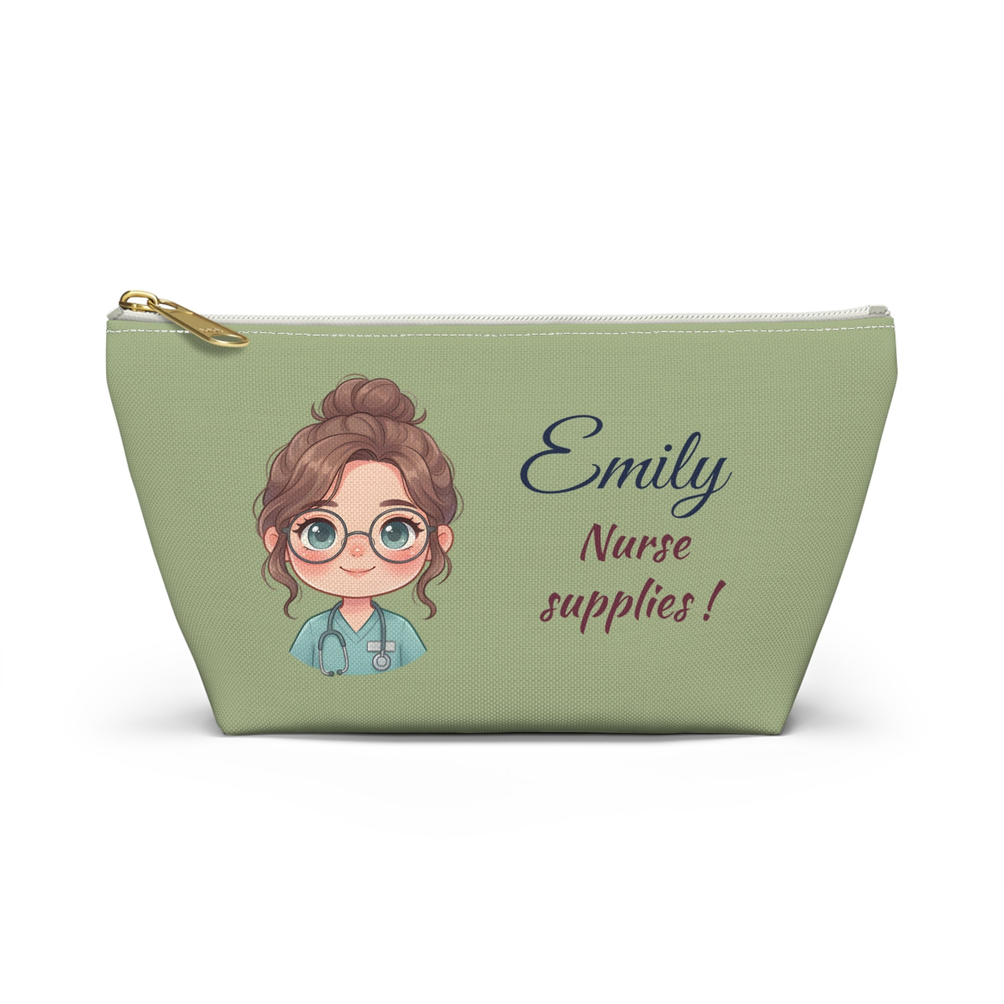 Personalized Nurse Pouch – Custom Name and Text Cosmetic Bag