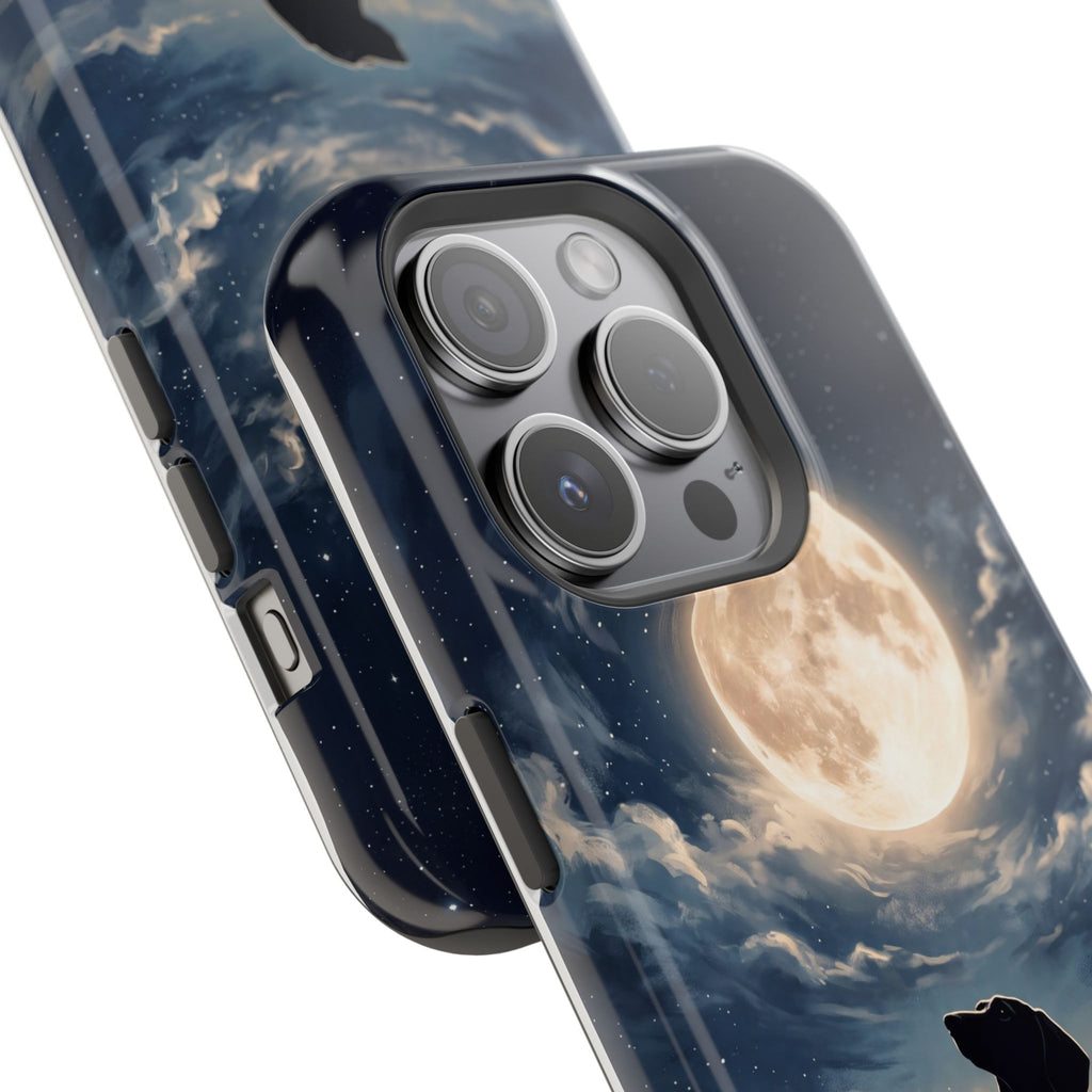 Personalized Dachshund Moonlight Phone Case — Wireless Charging Cover
