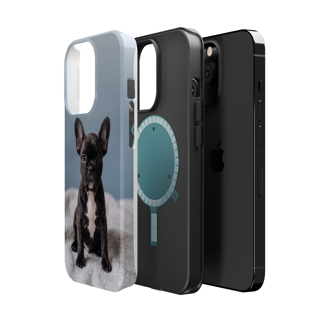 French Bulldog Puppy Phone Case — Impact-Resistant Wireless Charging Cover