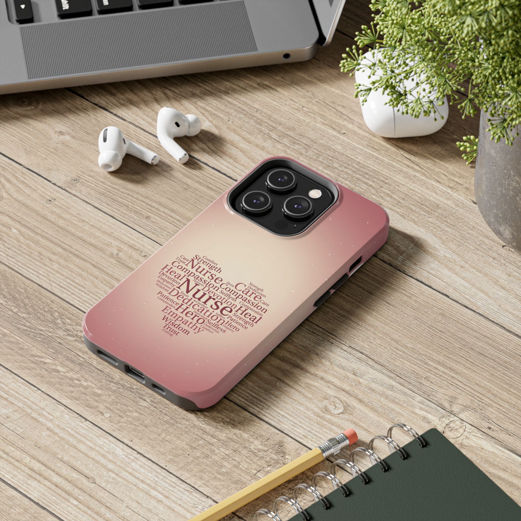 Nurse Heart Word Cloud Phone Case | iPhone & Samsung Galaxy series