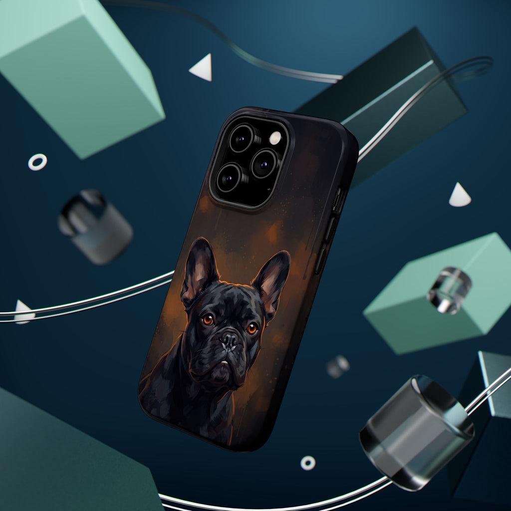 French Bulldog Portrait Phone Case — Impact-Resistant Wireless Charging Cover