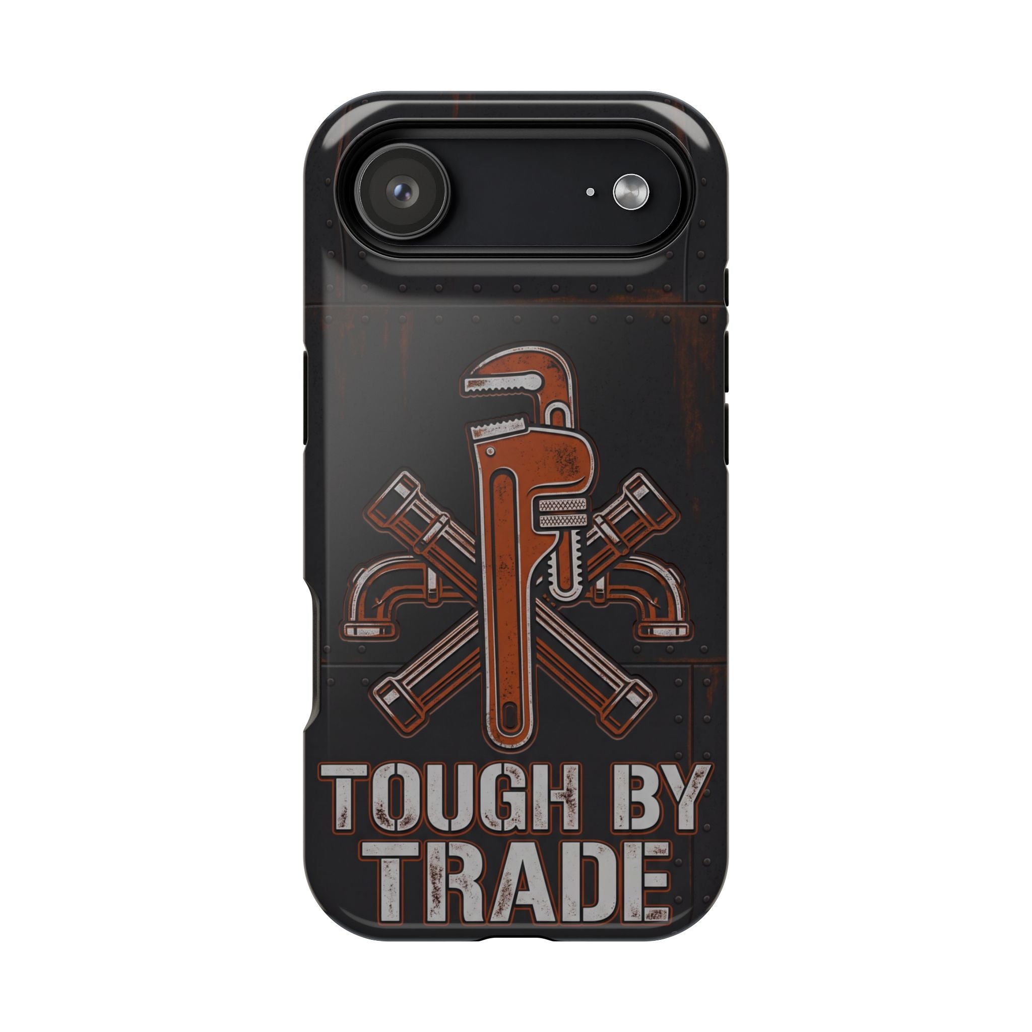 Tough By Trade Phone Case — Crossed Wrenches Wireless Charging Cover