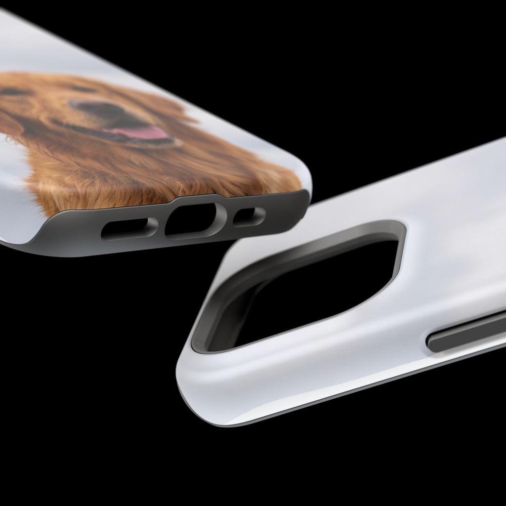 Golden Retriever Phone Case — Impact-Resistant Wireless Charging Cover