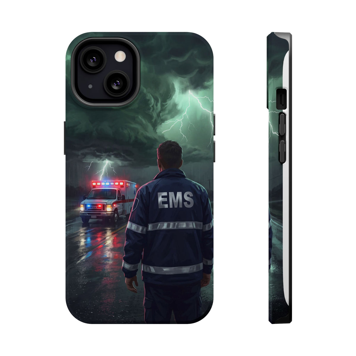EMS Green Storm City Phone Case — Magnetic Wireless Charging Cover
