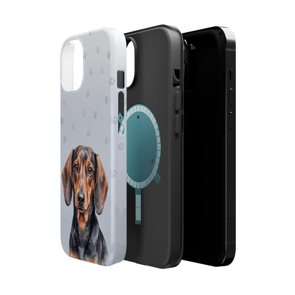 Dachshund Watercolor Portrait Phone Case | Elegant Sausage Dog Art Print | iPhone & Samsung