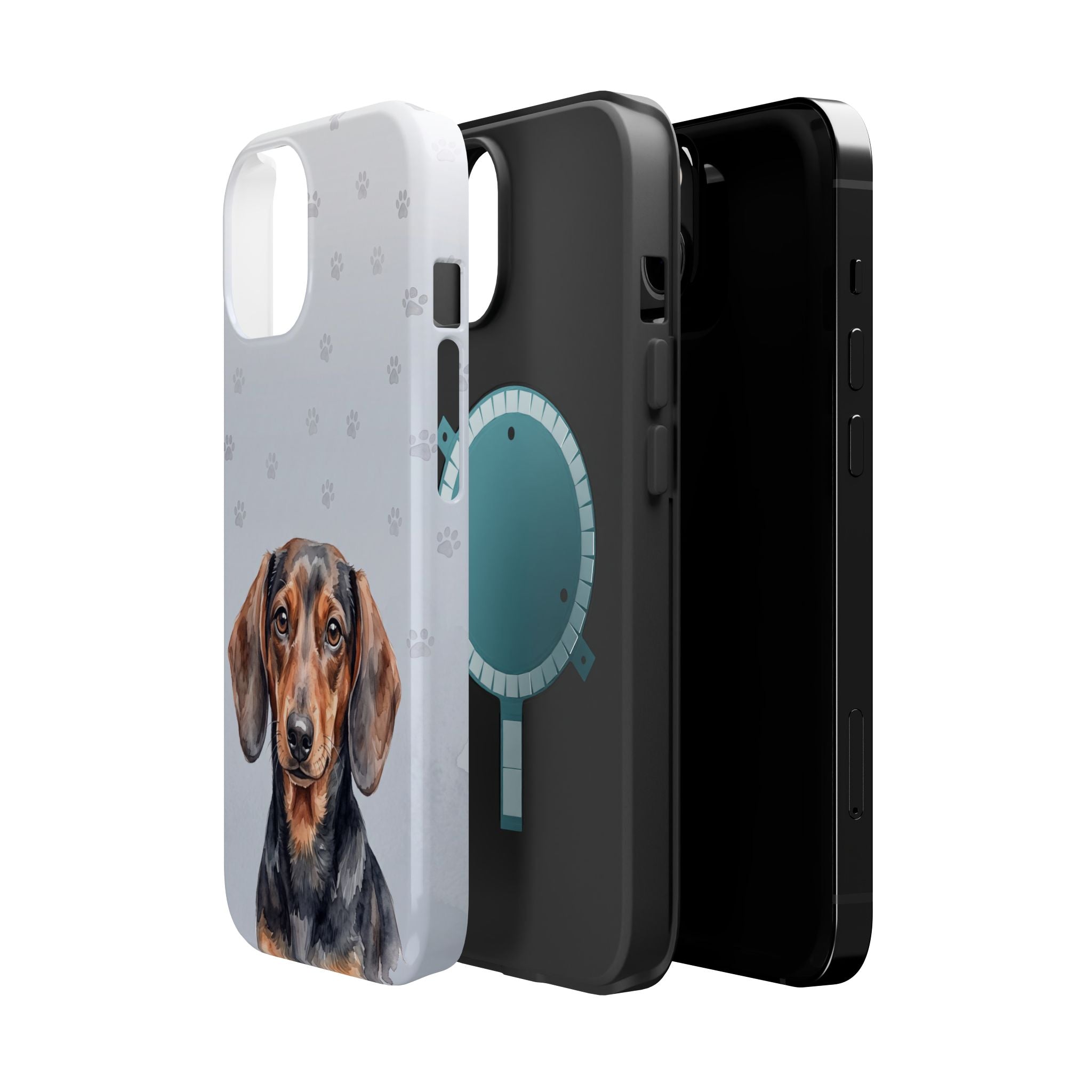Dachshund Watercolor Portrait Phone Case | Elegant Sausage Dog Art Print | iPhone & Samsung