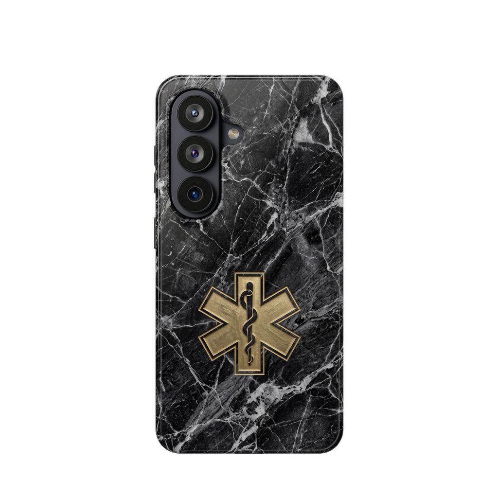 Paramedic/EMT Marble Phone Case — Magnetic Wireless Charging Cover