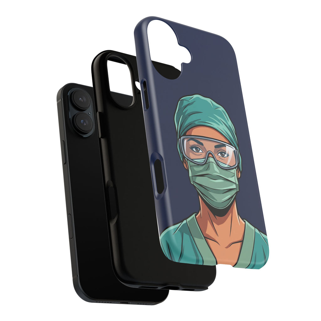 Nurse Illustrated Portrait Phone Case | iPhone & Samsung