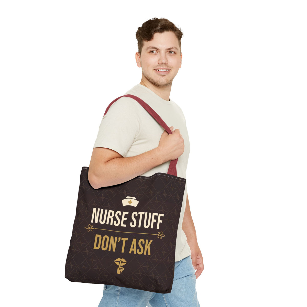 Nurse Stuff Don't Ask Tote | Funny Nurse Gift Tote Bag | Nurse Humour Appreciation Gift | Premium Polyester Carry-All
