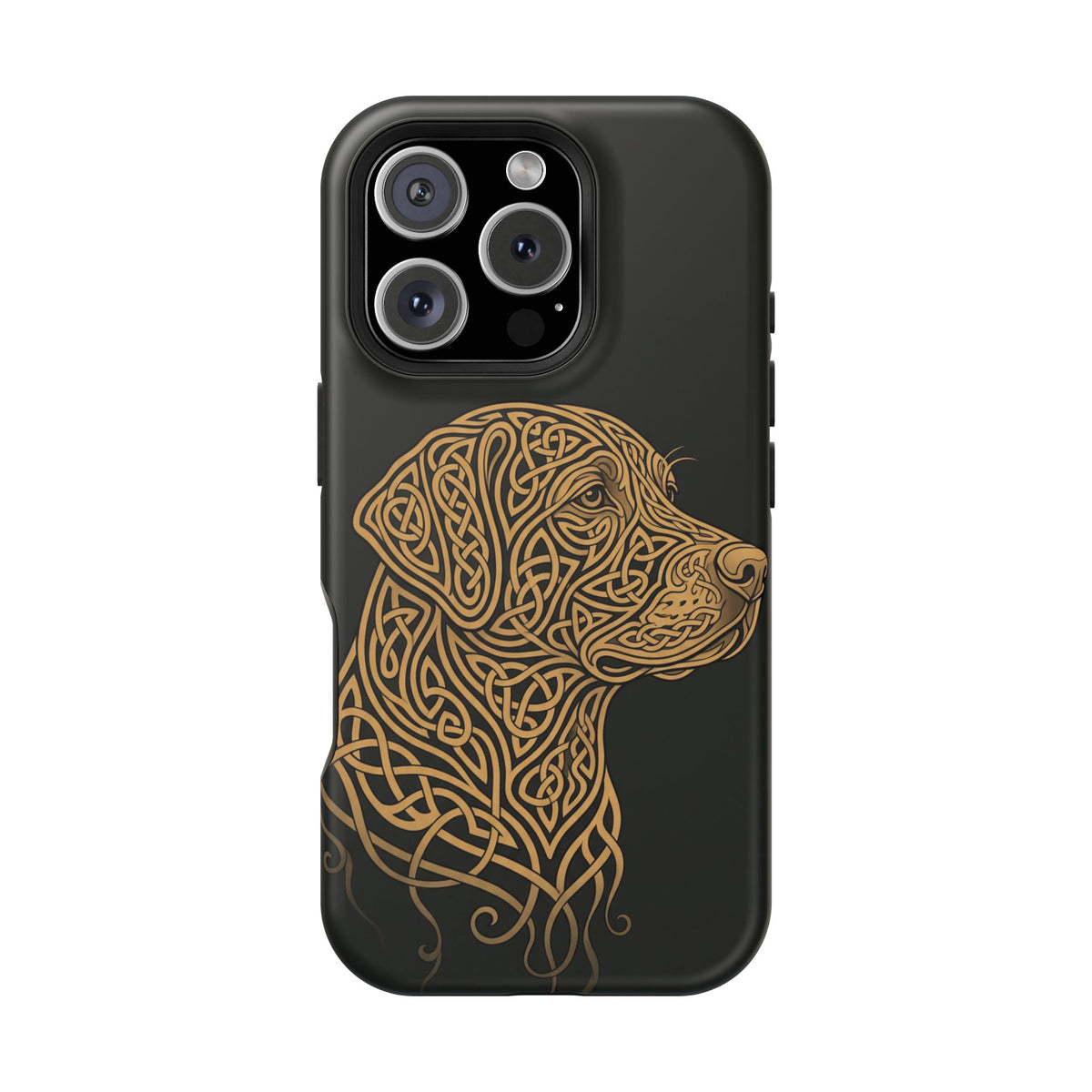 Celtic Knotwork Labrador Phone Case — Tough Magnetic Case with Wireless Charging