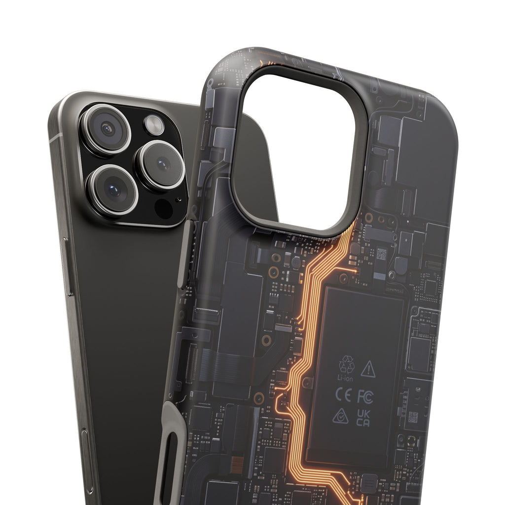Electrician Circuit Bolt Phone Case — Impact-Resistant Wireless Charging Cover