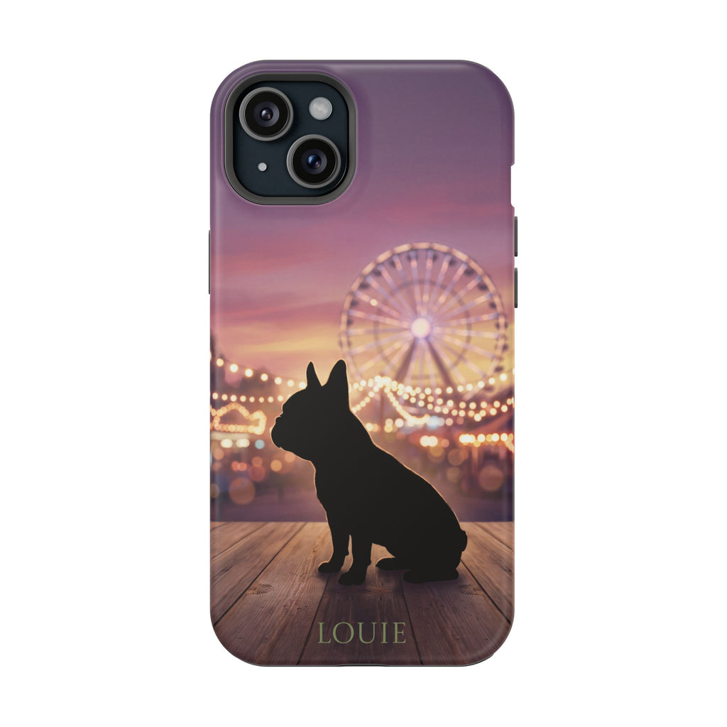 Personalized French Bulldog Carnival Nights Phone Case — Wireless Charging Cover