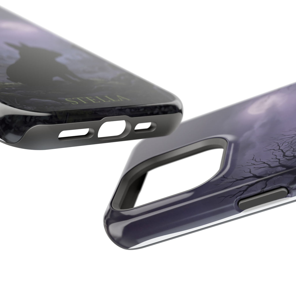 Personalized French Bulldog Moonlit Graveyard Phone Case — Wireless Charging Cover
