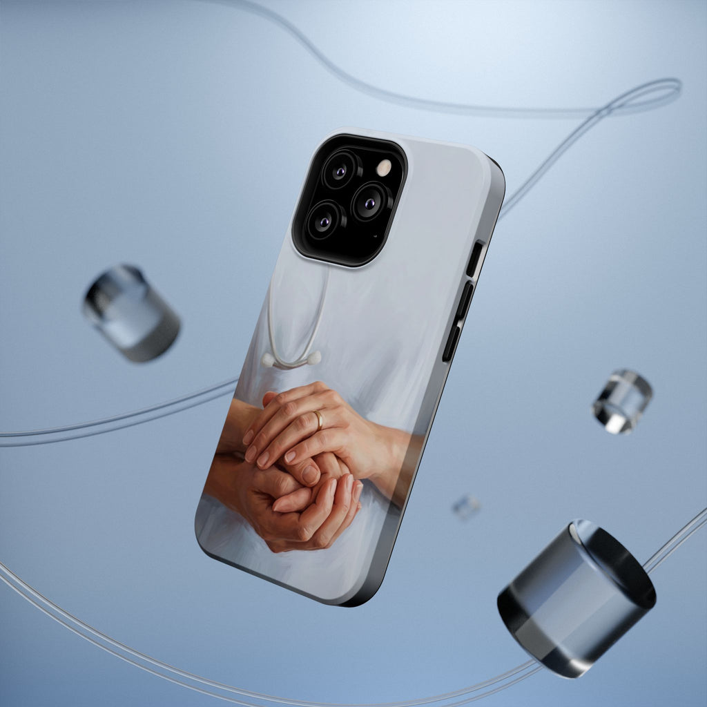 Impact-Resistant Phone Case — Caring Hands Wireless Charging Cover