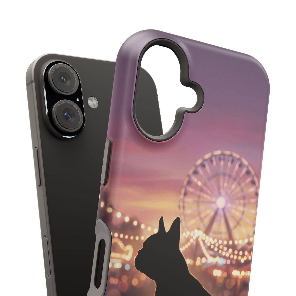 Personalized French Bulldog Carnival Nights Phone Case — Wireless Charging Cover