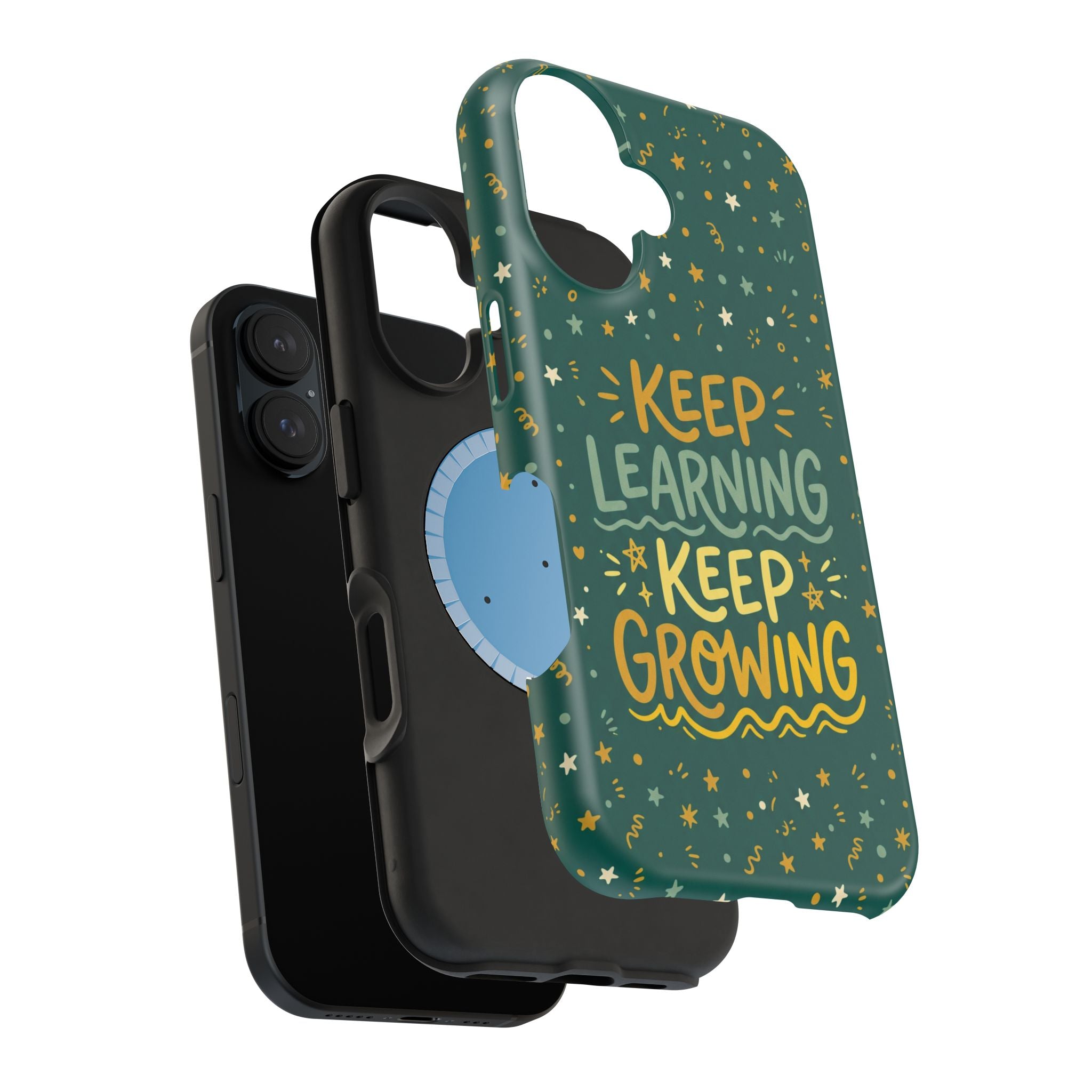 Keep Learning Keep Growing Teacher Phone Case — Wireless Charging Cover