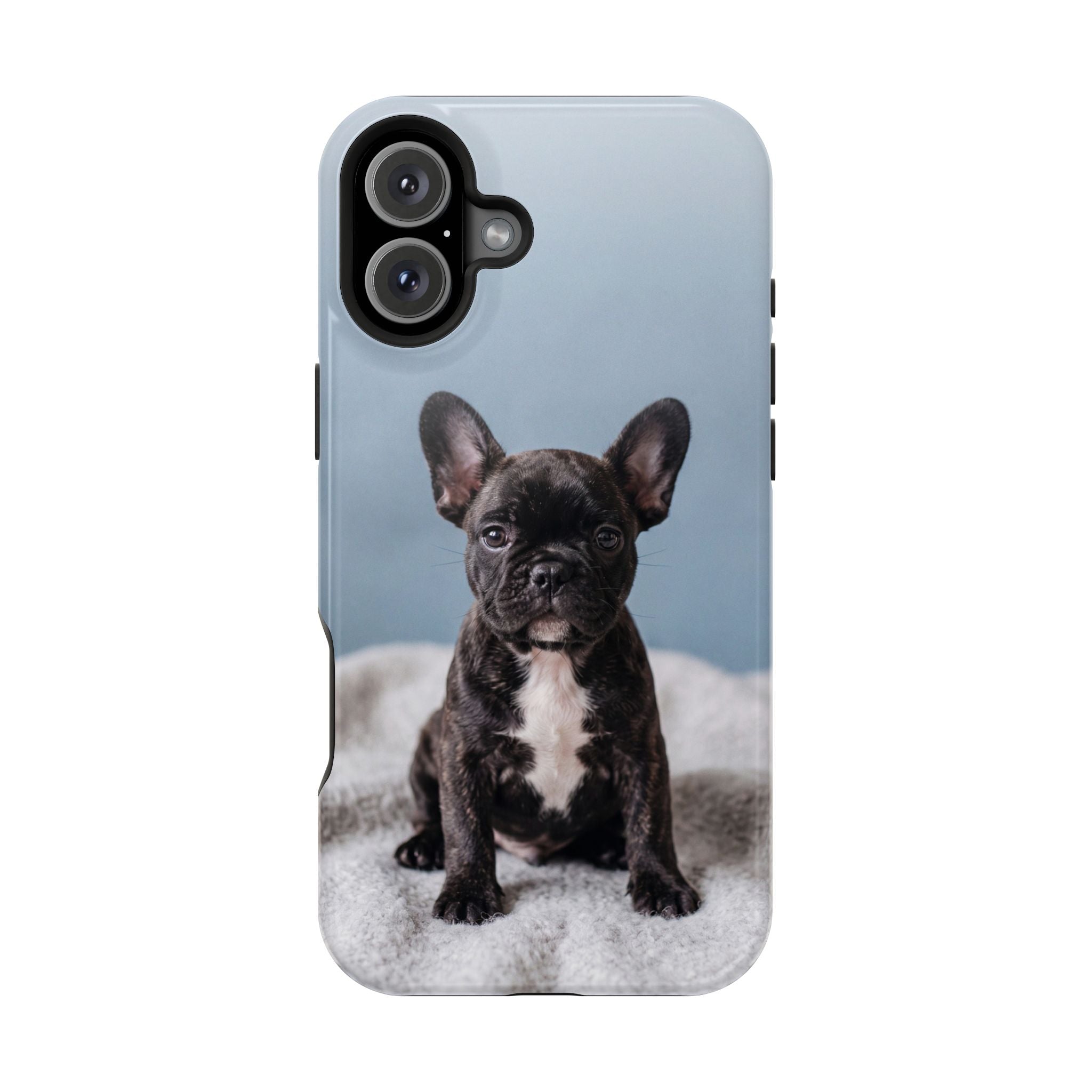 French Bulldog Puppy Phone Case — Impact-Resistant Wireless Charging Cover