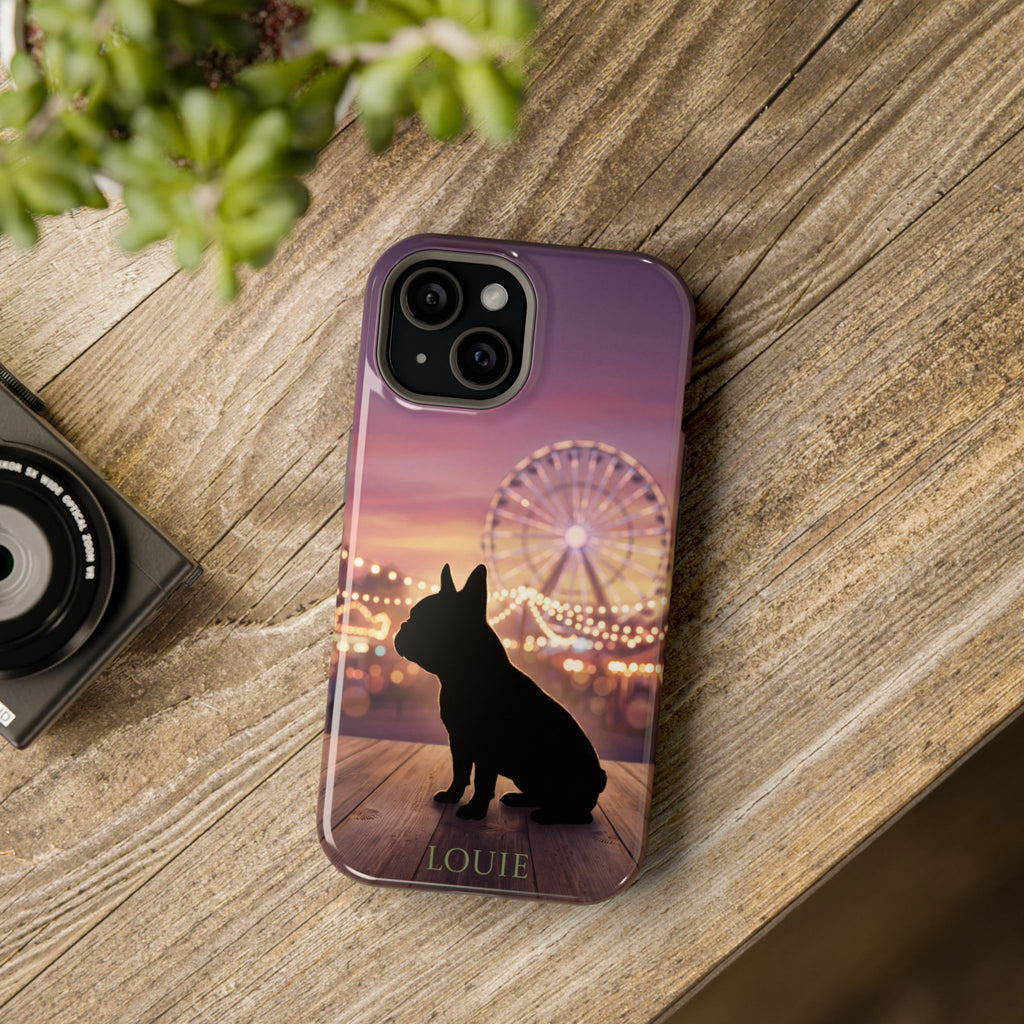Personalized French Bulldog Carnival Nights Phone Case — Wireless Charging Cover