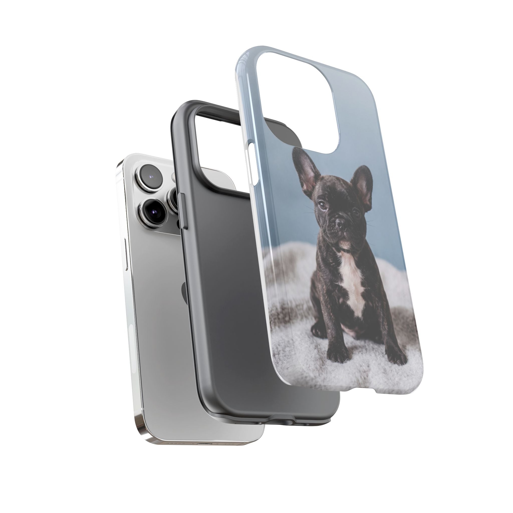 French Bulldog Puppy Phone Case | Adorable Brindle Frenchie Portrait | Samsung & iPhone