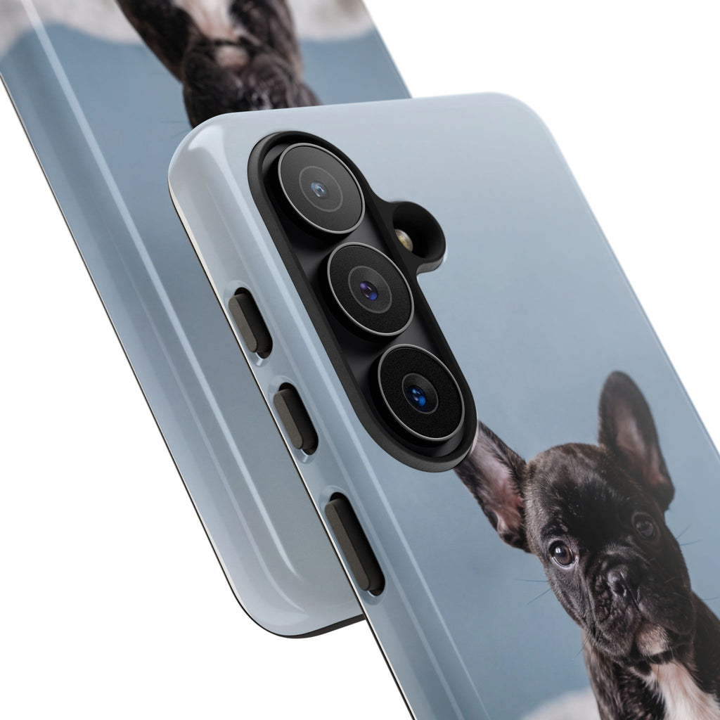 French Bulldog Puppy Phone Case | Adorable Brindle Frenchie Portrait | Samsung & iPhone