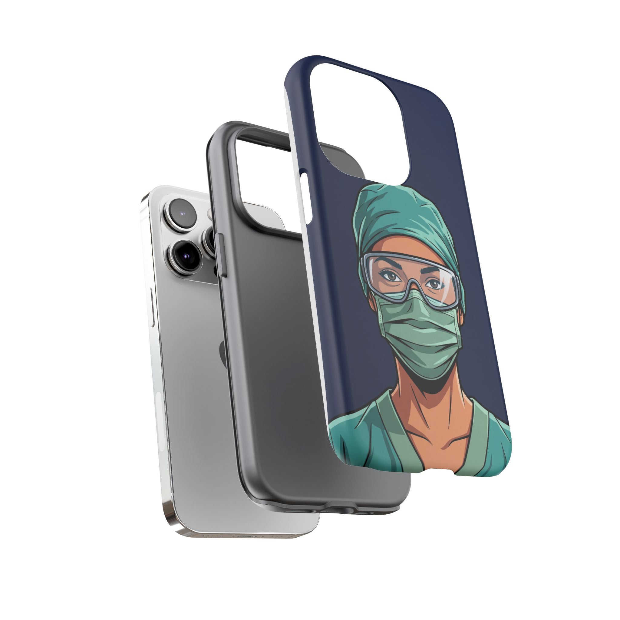 Nurse Illustrated Portrait Phone Case | iPhone & Samsung