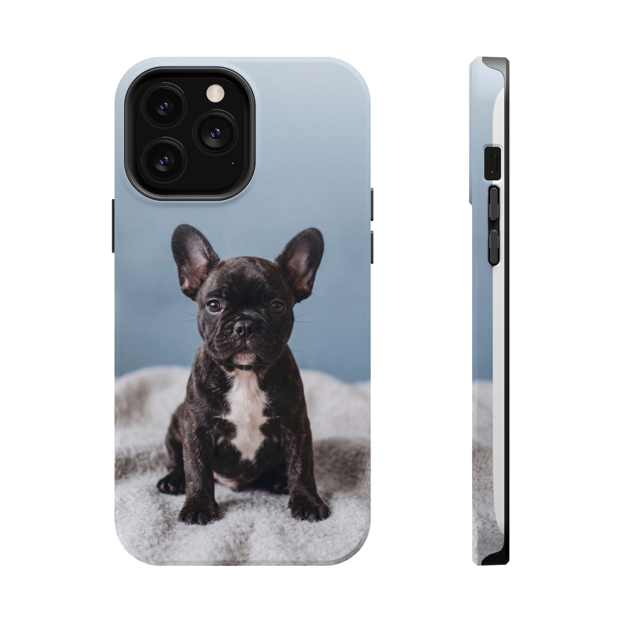 French Bulldog Puppy Phone Case — Impact-Resistant Wireless Charging Cover