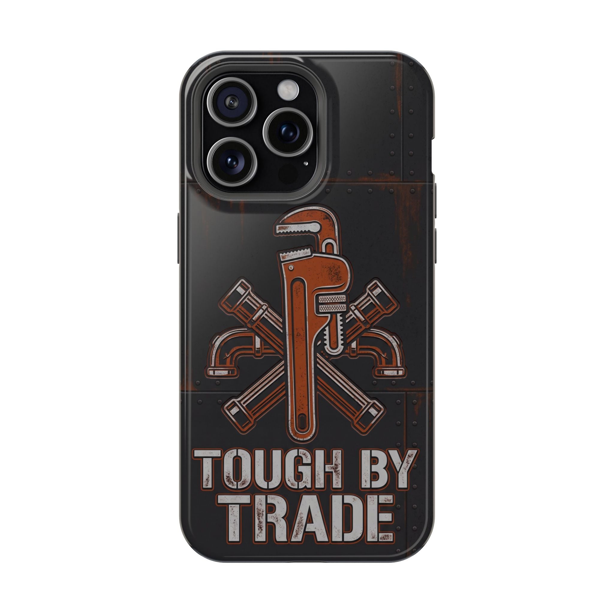Tough By Trade Phone Case — Crossed Wrenches Wireless Charging Cover