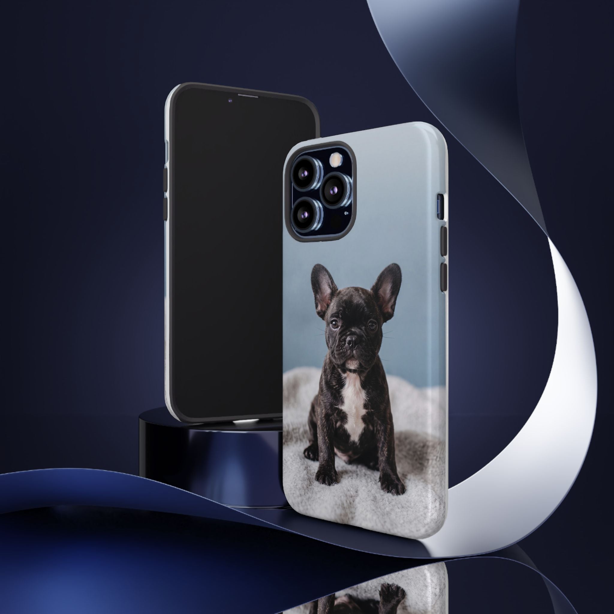 French Bulldog Puppy Phone Case | Adorable Brindle Frenchie Portrait | Samsung & iPhone