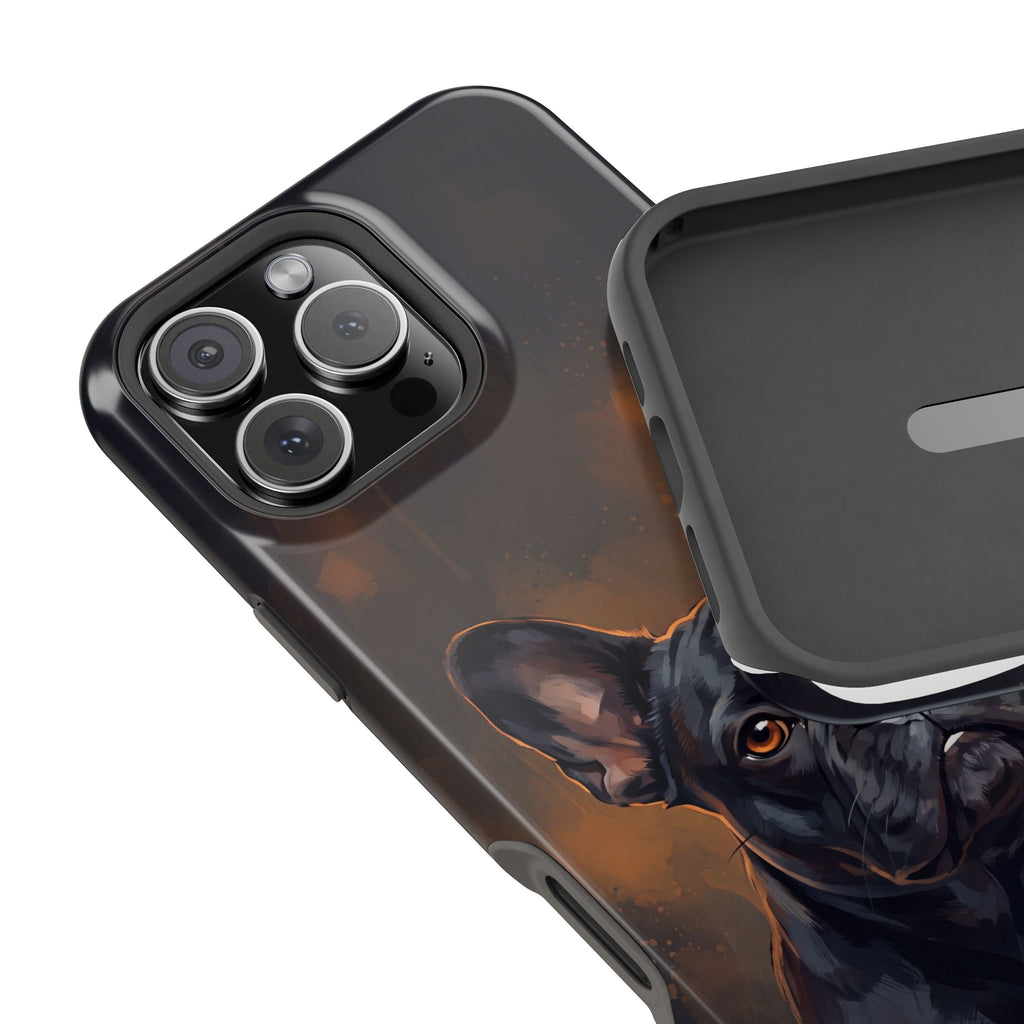 French Bulldog Portrait Phone Case — Impact-Resistant Wireless Charging Cover