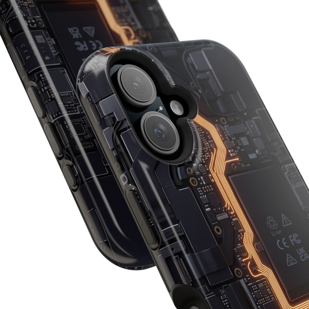 Electrician Circuit Bolt Phone Case — Impact-Resistant Wireless Charging Cover