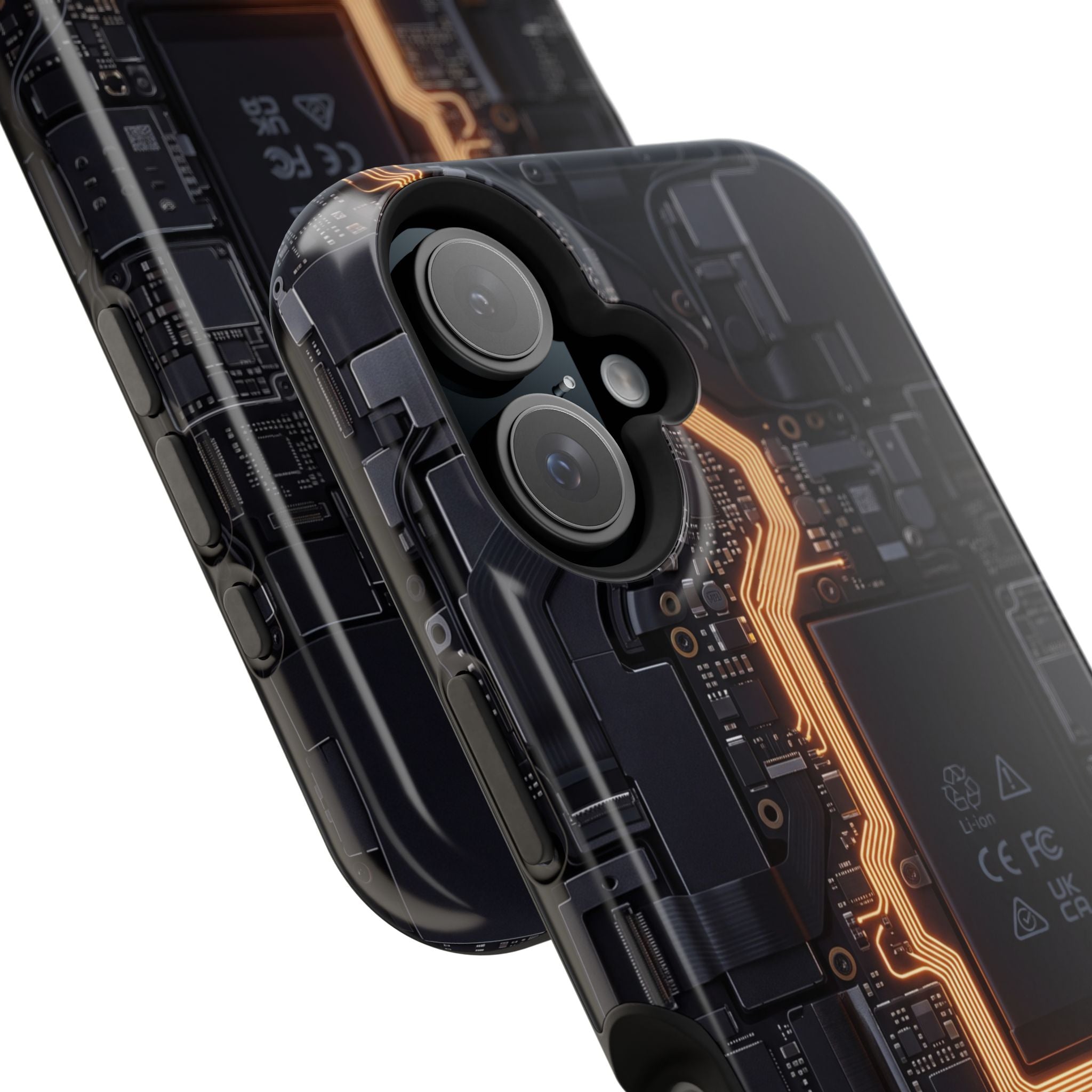 Electrician Circuit Bolt Phone Case — Impact-Resistant Wireless Charging Cover