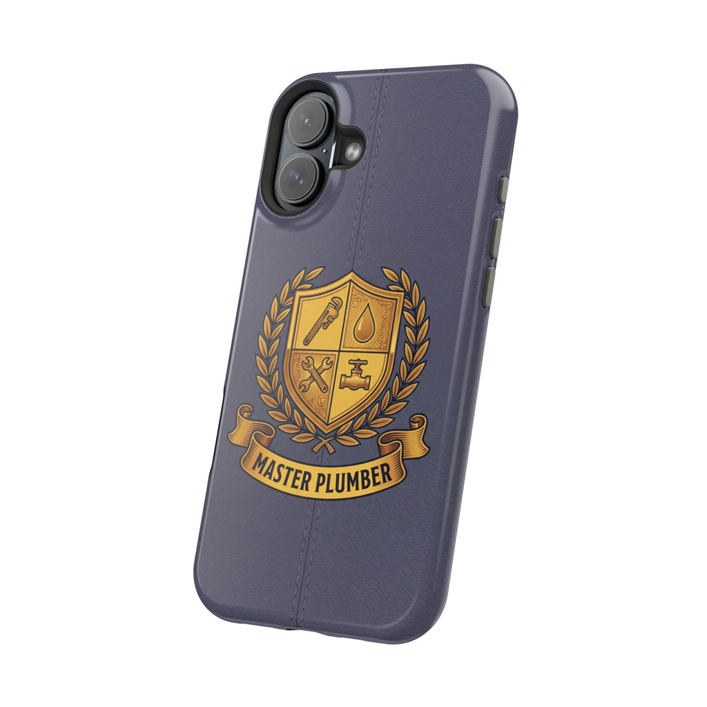 Master Plumber Crest Phone Case — Heraldic Shield Wireless Charging Cover